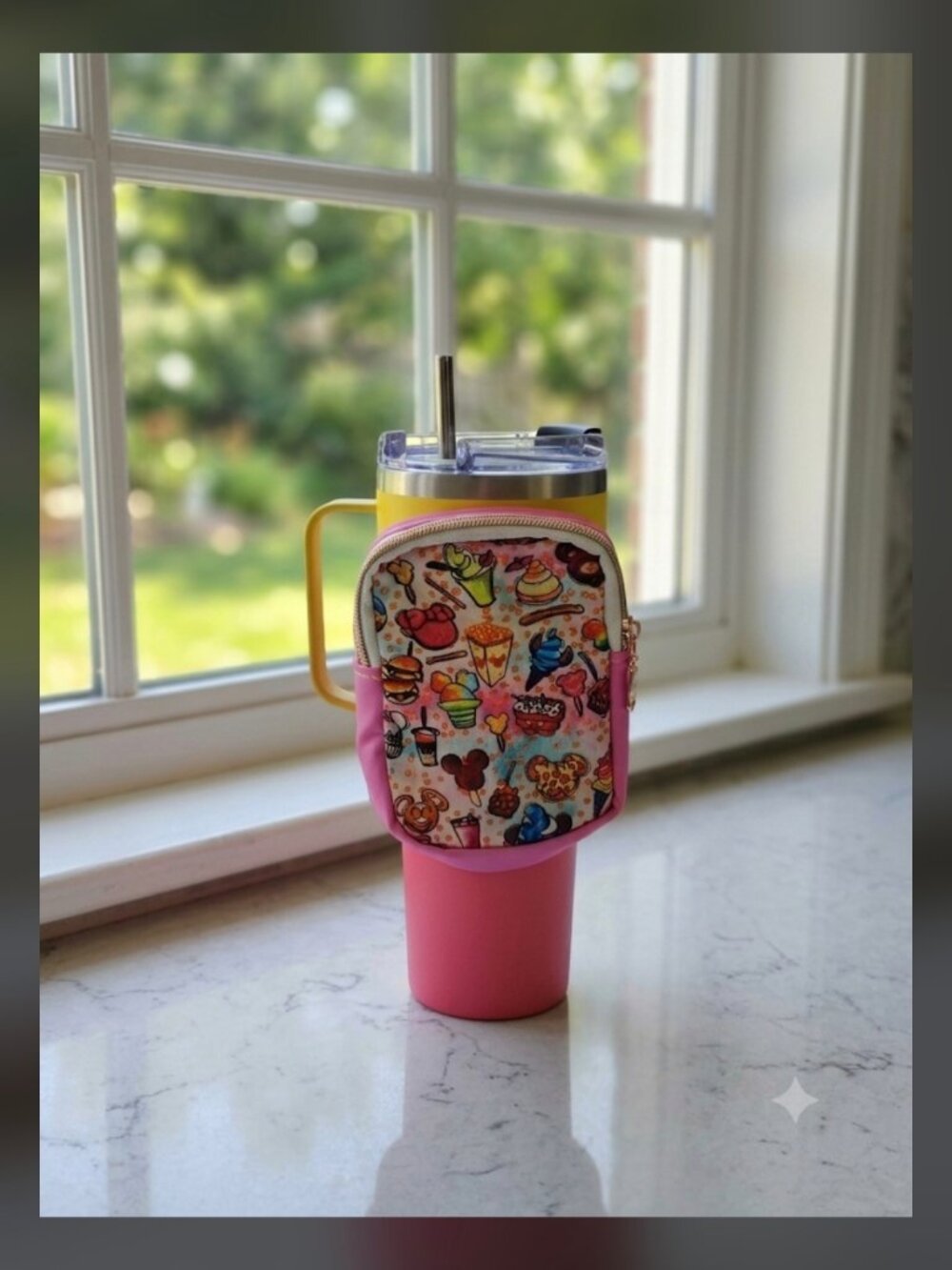 Delightful Universal Tumbler Pouch - Handmade Zippered Stroller and Walker Bag